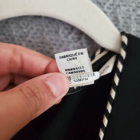 DVF Diane Von Furstenberg Women's LEELOU Braid Trim V Neck Sheath Dress 12 - Picture 4 of 9